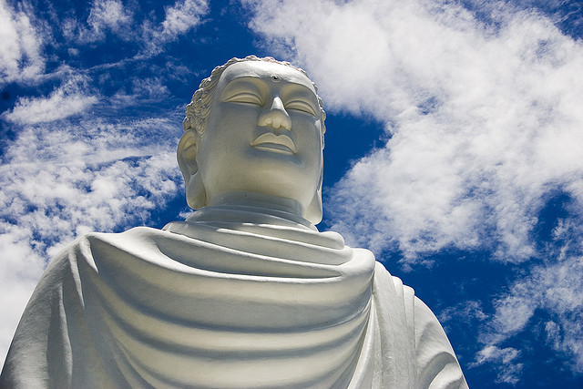 A Statue of the Buddha Photograph by Petr and Bara Ruzicha via Flickr
